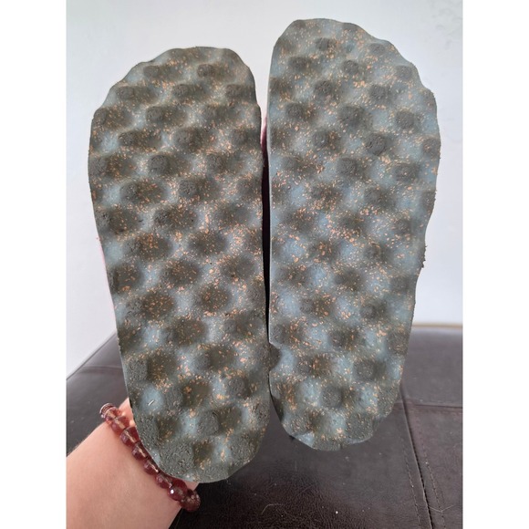 Asportuguesas Pink Wool Boho Cottagecore Footfriendly Clogs Sz EU 36 US 5.5 - Picture 6 of 8